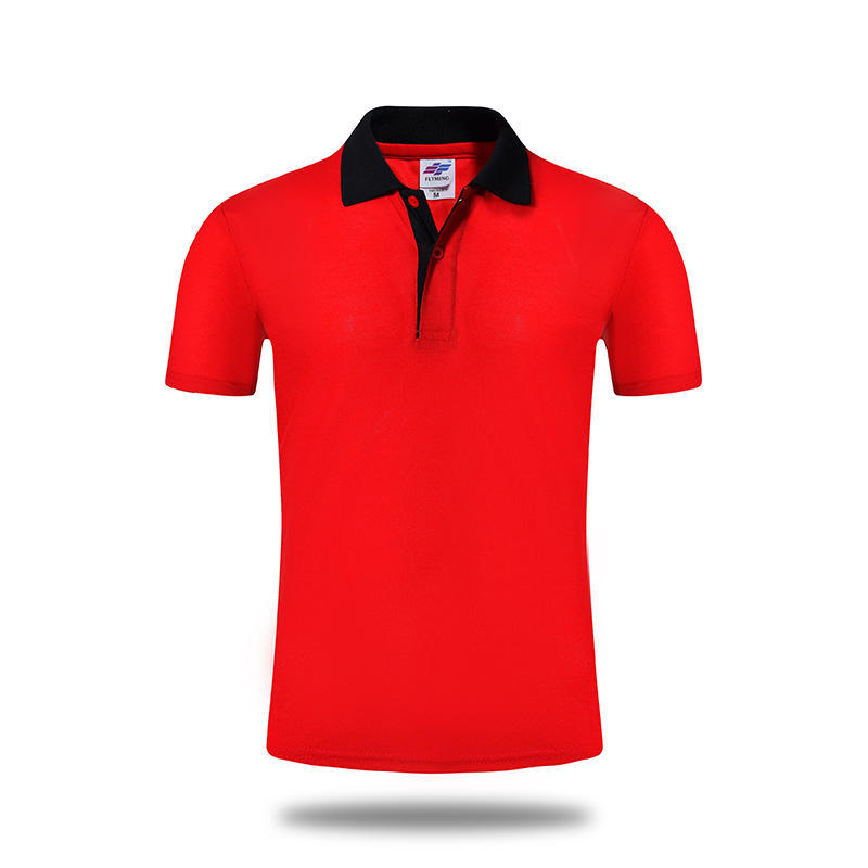 Stand Collar T-shirt Color Matching T-shirt