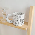 Sesame Dot Splashed Ink Mug Nordic Ceramic Mug Milk Mug