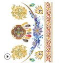 Metal Tattoo Sticker Gilded Tattoo Sticker Waterproof