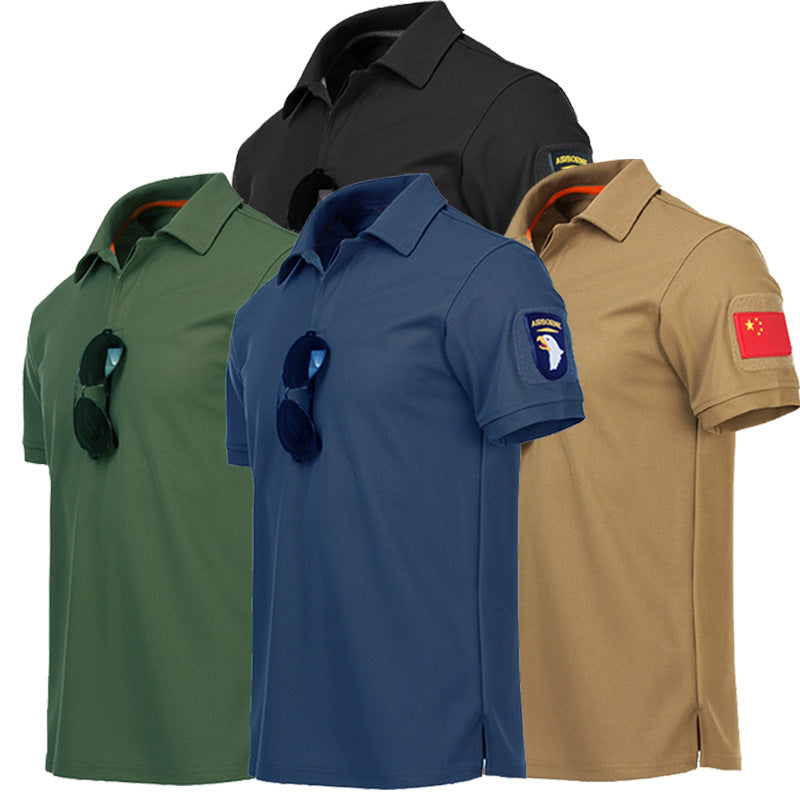 Special Forces T-shirt Men's Army Fan T-shirt Short Sleeve Tactical Lapel Polo Shirt T-shirt