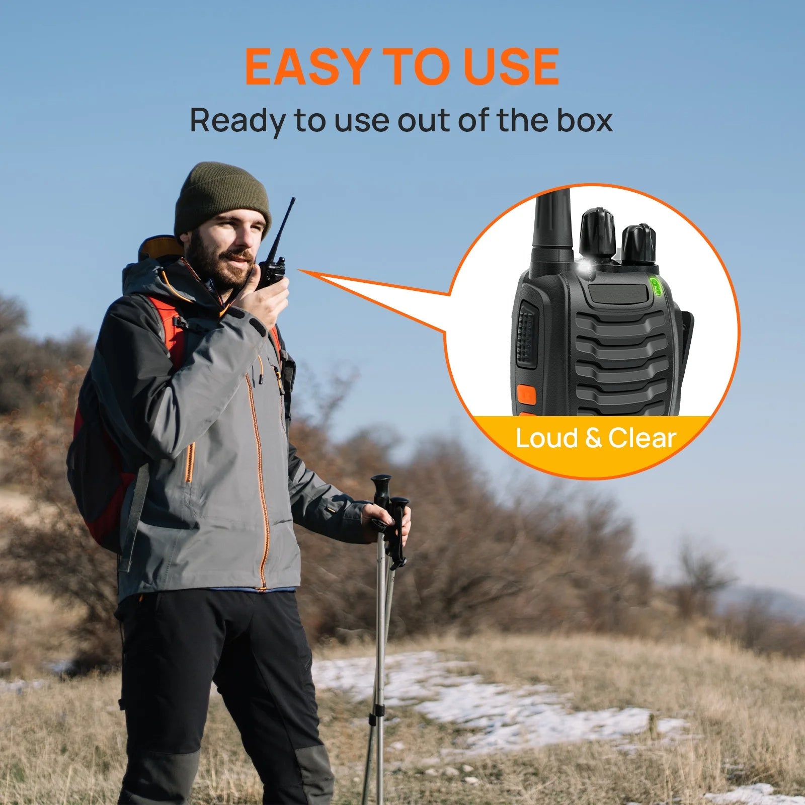 Walkie Talkie 2pcs/ 4pcs, Long Range, Rechargeable, 2 Packs Or 4 Packs, Black, 2-3 Miles Communication Range, 10000 Hour Long Battery Life, Loud And Clear Speakers, 16 Channels, Frequency Range Receive And Transmit, Reach 0.6