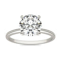 2 CTW Round Lab Grown Diamond Solitaire Engagement Ring 14K White Gold (G-VS)