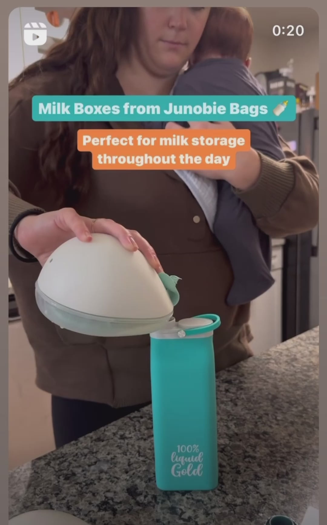 Junobie Liquid Gold Breastmilk and Formula Box