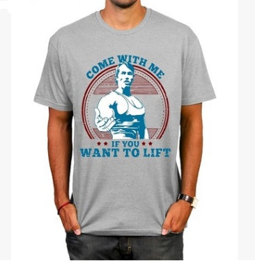 Casual Men's Fashion Fitness T-shirt Summer Shirt T-shirt