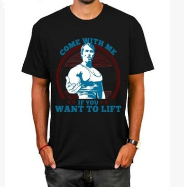 Casual Men's Fashion Fitness T-shirt Summer Shirt T-shirt