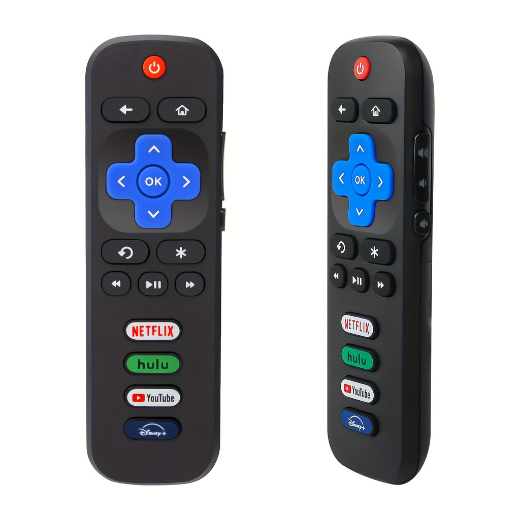 Buy 1 Get 1 Free, total of 2 pcs Universal Replacement Remote Control for Roku TVs - Compatible with Multiple Brands, Easy Setup, No Programming Required - Perfect for TCL, Hisense, Onn, Sharp, Element, Westinghouse, Philips,