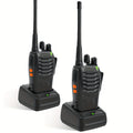 Walkie Talkie 2pcs/ 4pcs, Long Range, Rechargeable, 2 Packs Or 4 Packs, Black, 2-3 Miles Communication Range, 10000 Hour Long Battery Life, Loud And Clear Speakers, 16 Channels, Frequency Range Receive And Transmit, Reach 0.6