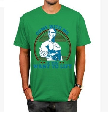 Casual Men's Fashion Fitness T-shirt Summer Shirt T-shirt