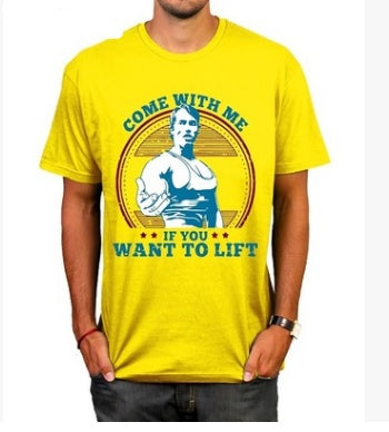 Casual Men's Fashion Fitness T-shirt Summer Shirt T-shirt