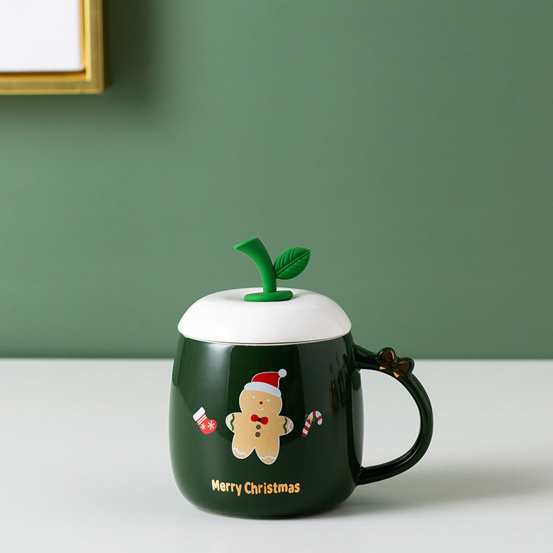 Fashion Christmas Mug Elk Christmas Snowman Cute Cartoon Mug Ceramic Mug