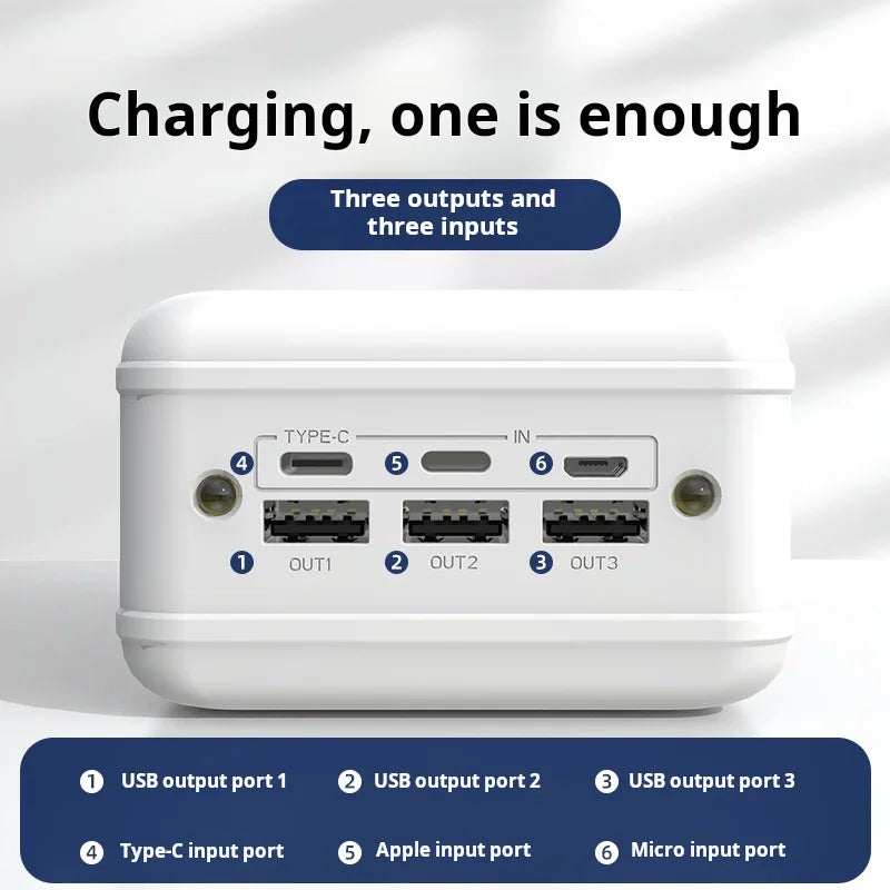 New00ma High Capacity Portable Power Bank Outdoor Fast Charging Mobile Charger with OEM Technology Consumers Electronics 800g