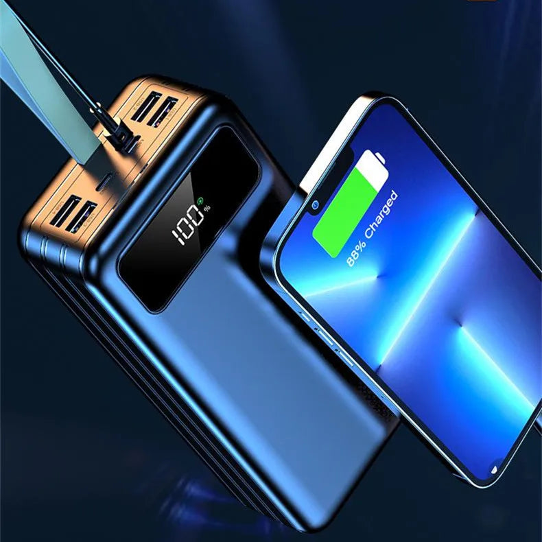 100000mah Power Bank 4 Port Output  Fast Charging Pd 100000mah Big Capacity Mobile Phone Portable Charger  66W Super Fast Charge