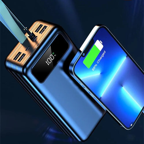 100000mah Power Bank 4 Port Output  Fast Charging Pd 100000mah Big Capacity Mobile Phone Portable Charger  66W Super Fast Charge