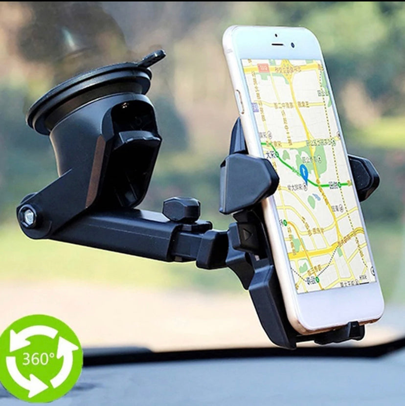 Car Phone Mount Holder Adjustable Long Neck One Touch