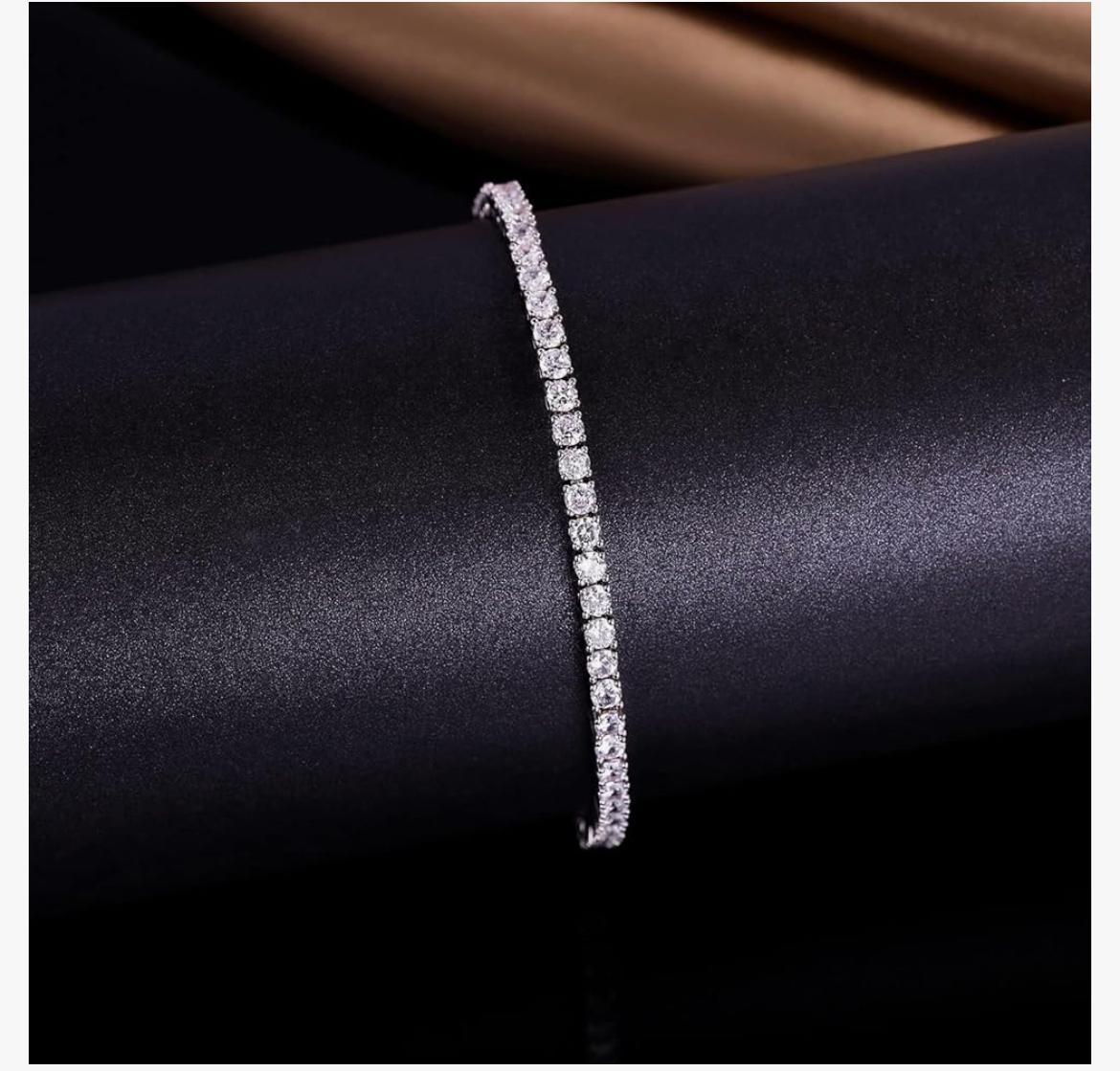 6.00 CTW AGI Certified Lab-Grown Diamond Tennis Bracelet in 14K Yellow or White Gold | G/VS Clarity