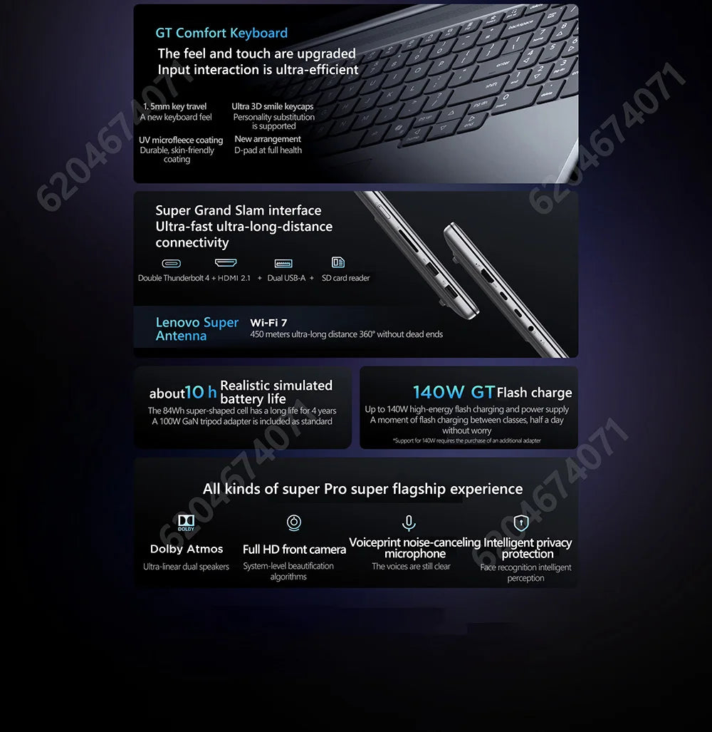 Lenovo Xiaoxin Pro16 GT 2025 U5 225H/U9 285H 16inch 2.8K 120Hz 32GB 1TB