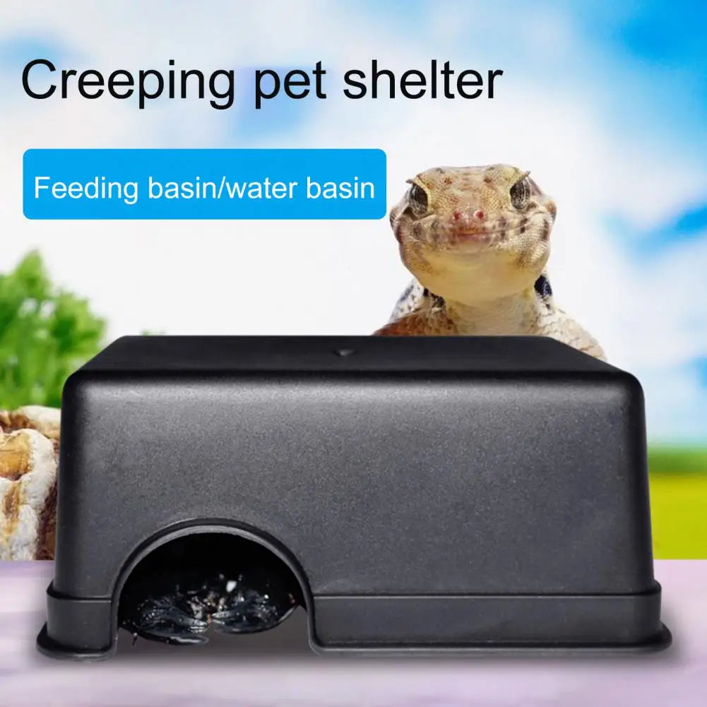 Lizard Hideout Non-slip Breathable Multi-use Reptile Pets Toys Gecko Snake Shelter for Rearing Box