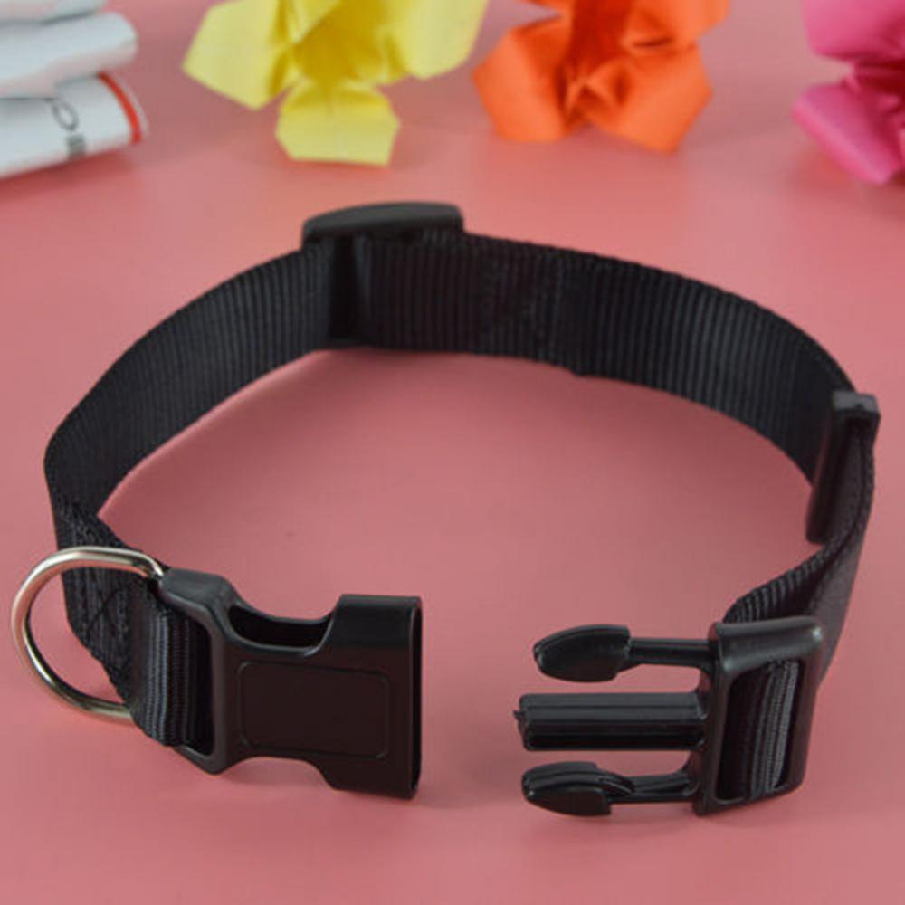 Adjustable Dog Puppy Cat Pet Safety Nylon Necklace Breakaway Quick Release Buckle Neck Collar Dog Supplies