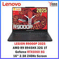 Lenovo LEGION R9000P 2025 AMD R9 8945HX Geforce RTX5060 8GB 32GB 1TB 16" 2.5K 240Hz Screen