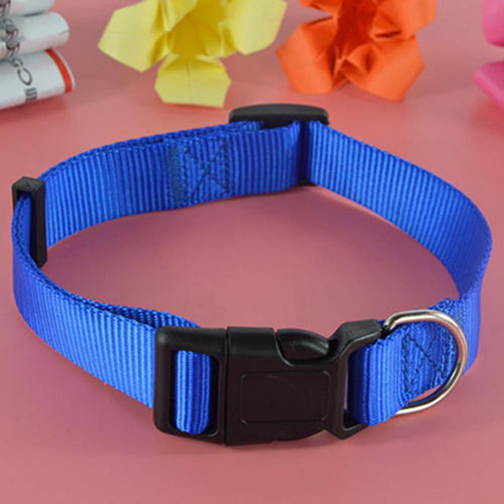 Adjustable Dog Puppy Cat Pet Safety Nylon Necklace Breakaway Quick Release Buckle Neck Collar Dog Supplies