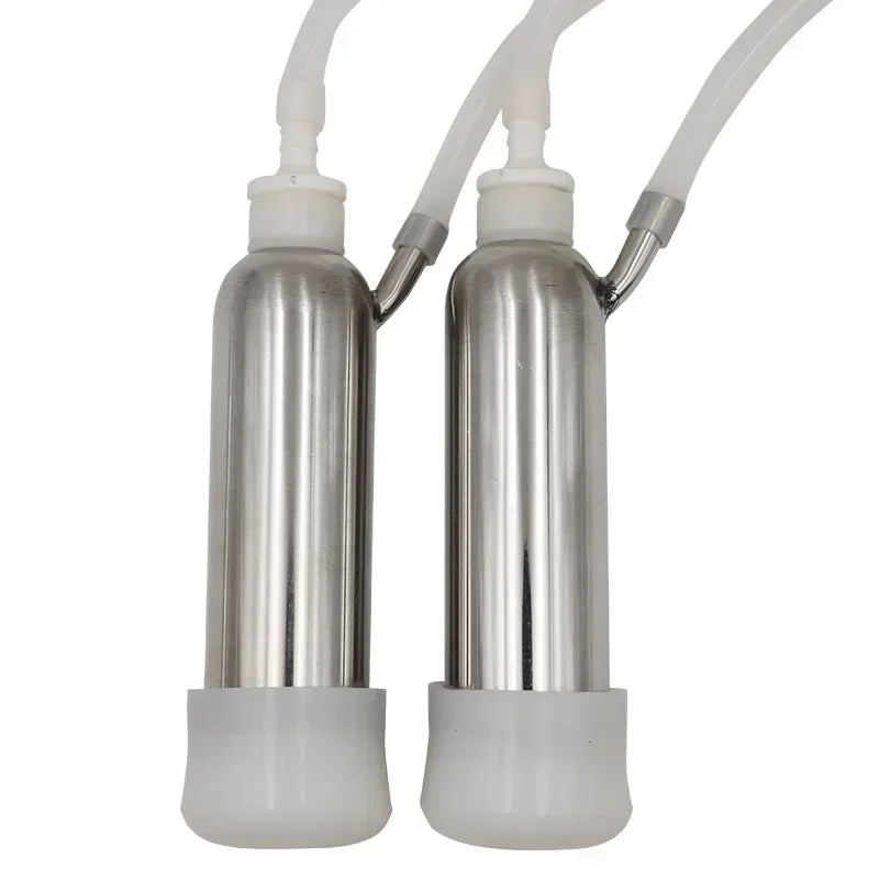 3L Electric Milking Machine Portable Plastic Double Head Vacuum Pump Milker for Farm Sheep Cows Goats Farm Feeding Tools