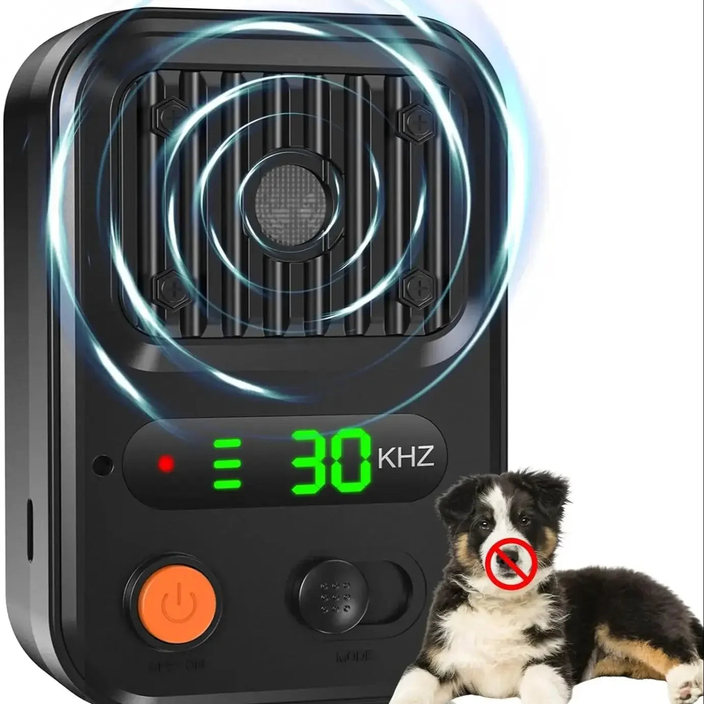 Anti Barking Devices, Auto Dog Bark Deterrent Devices with 3 Levels, Rechargeable Dog Silencer Sonic Barking Deterrent, Ultrason