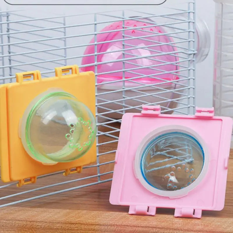 DIY Plastic Hamster Tunnel External Tube Stopper Plug End Cap Cover  Fitting Cage Baffle Accessories with Holes 87HA