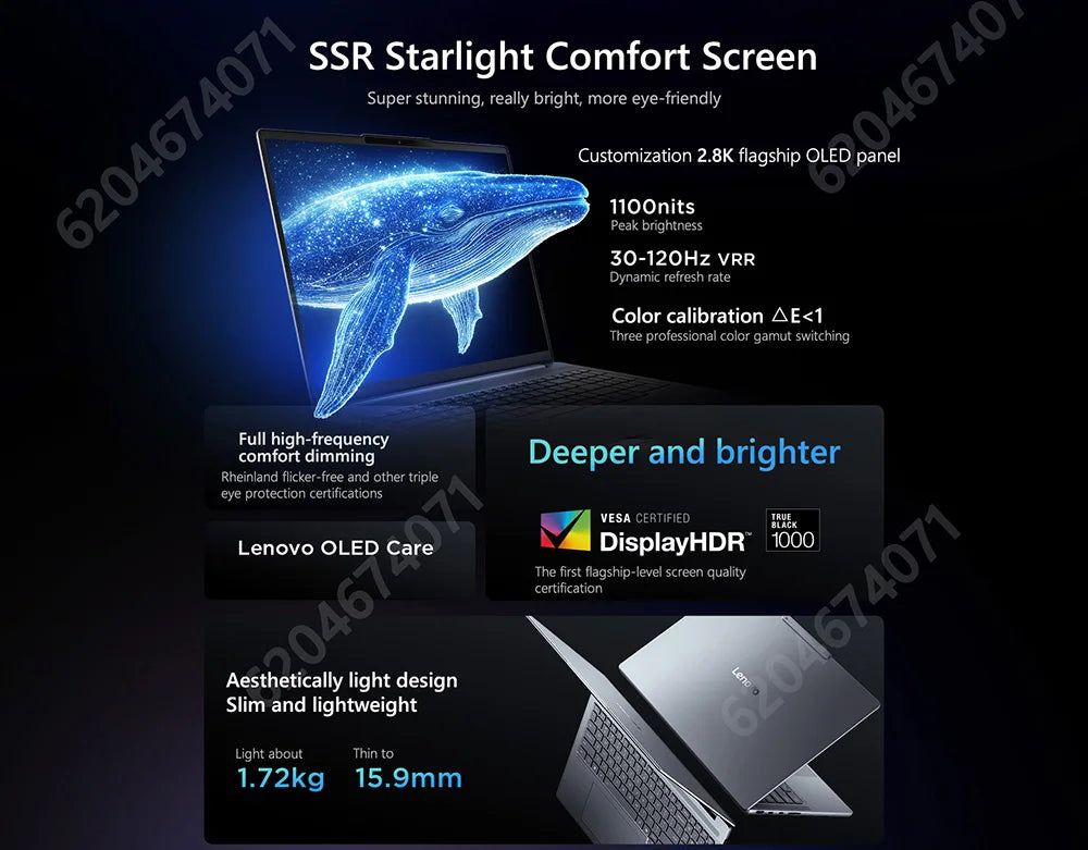 Lenovo Xiaoxin Pro16 GT 2025 U5 225H/U9 285H 16inch 2.8K 120Hz 32GB 1TB