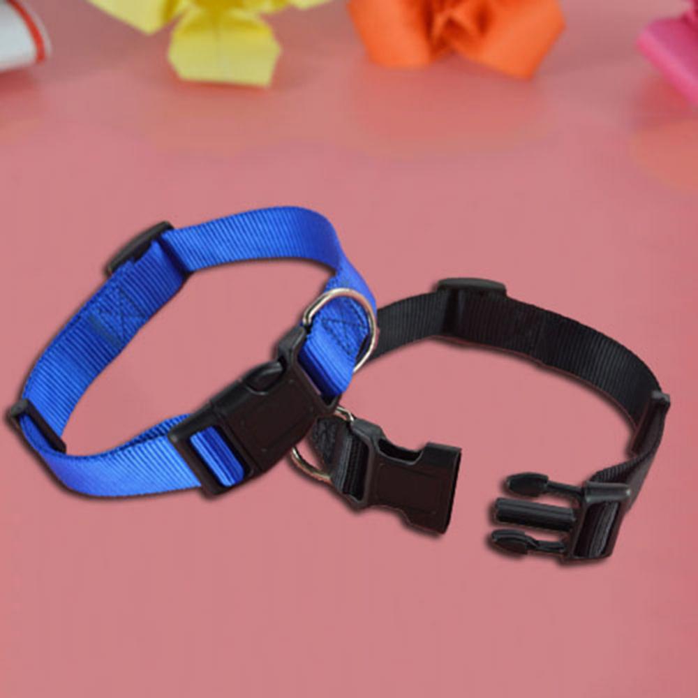 Adjustable Dog Puppy Cat Pet Safety Nylon Necklace Breakaway Quick Release Buckle Neck Collar Dog Supplies