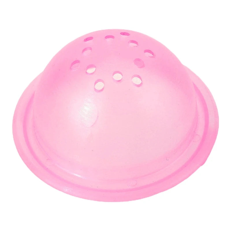 DIY Plastic Hamster Tunnel External Tube Stopper Plug End Cap Cover  Fitting Cage Baffle Accessories with Holes 87HA