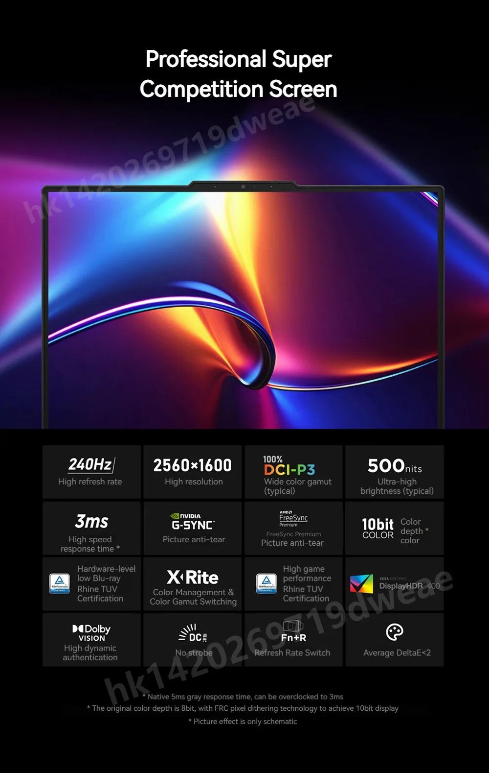 Lenovo LEGION R9000P 2025 AMD R9 8945HX Geforce RTX5060 8GB 32GB 1TB 16" 2.5K 240Hz Screen