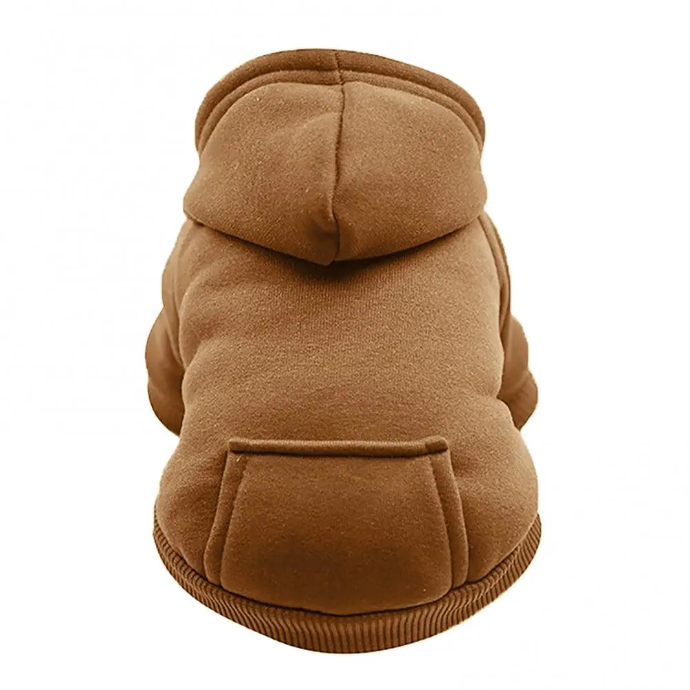 Puppy Pet Hooded Sweatshirt Autumn Winter Two-legged Pocket Cat Dog Clothes