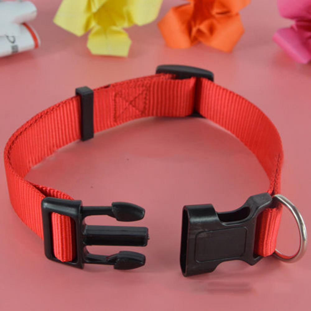 Adjustable Dog Puppy Cat Pet Safety Nylon Necklace Breakaway Quick Release Buckle Neck Collar Dog Supplies