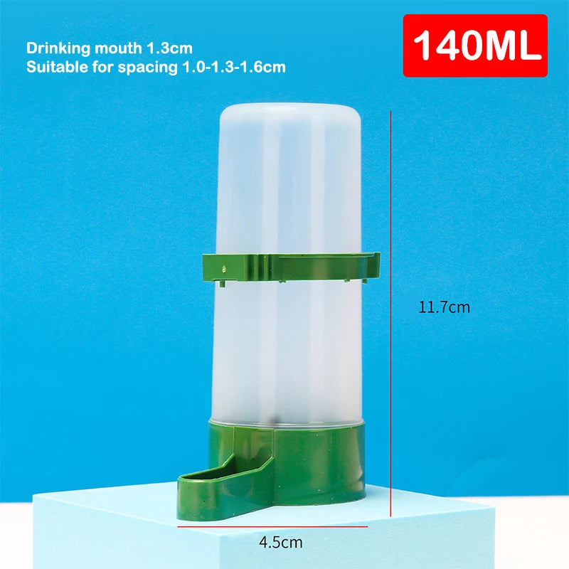 Bird Feeder Water Drinker Automatic Drinking Fountain Pet Parrot Cage Bottle Drinking Cup Bowls Pet Bird Supplies Dispenser