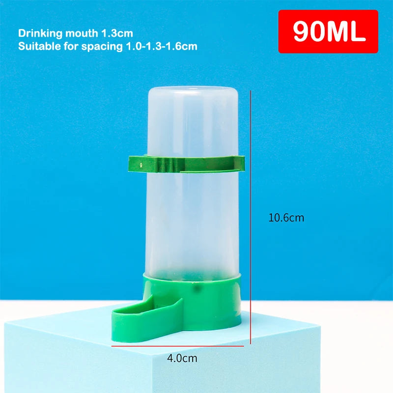 Bird Feeder Water Drinker Automatic Drinking Fountain Pet Parrot Cage Bottle Drinking Cup Bowls Pet Bird Supplies Dispenser