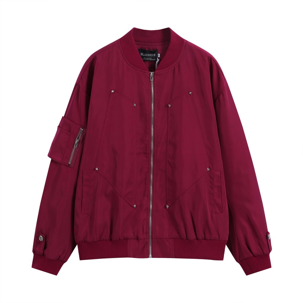 Women's Jacket Stand Collar Flight Jacket High Street