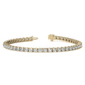 2CTW Created Moissanite Tennis Bracelet - Sterling Silver, 7" Length, White or 14K Gold Plated
