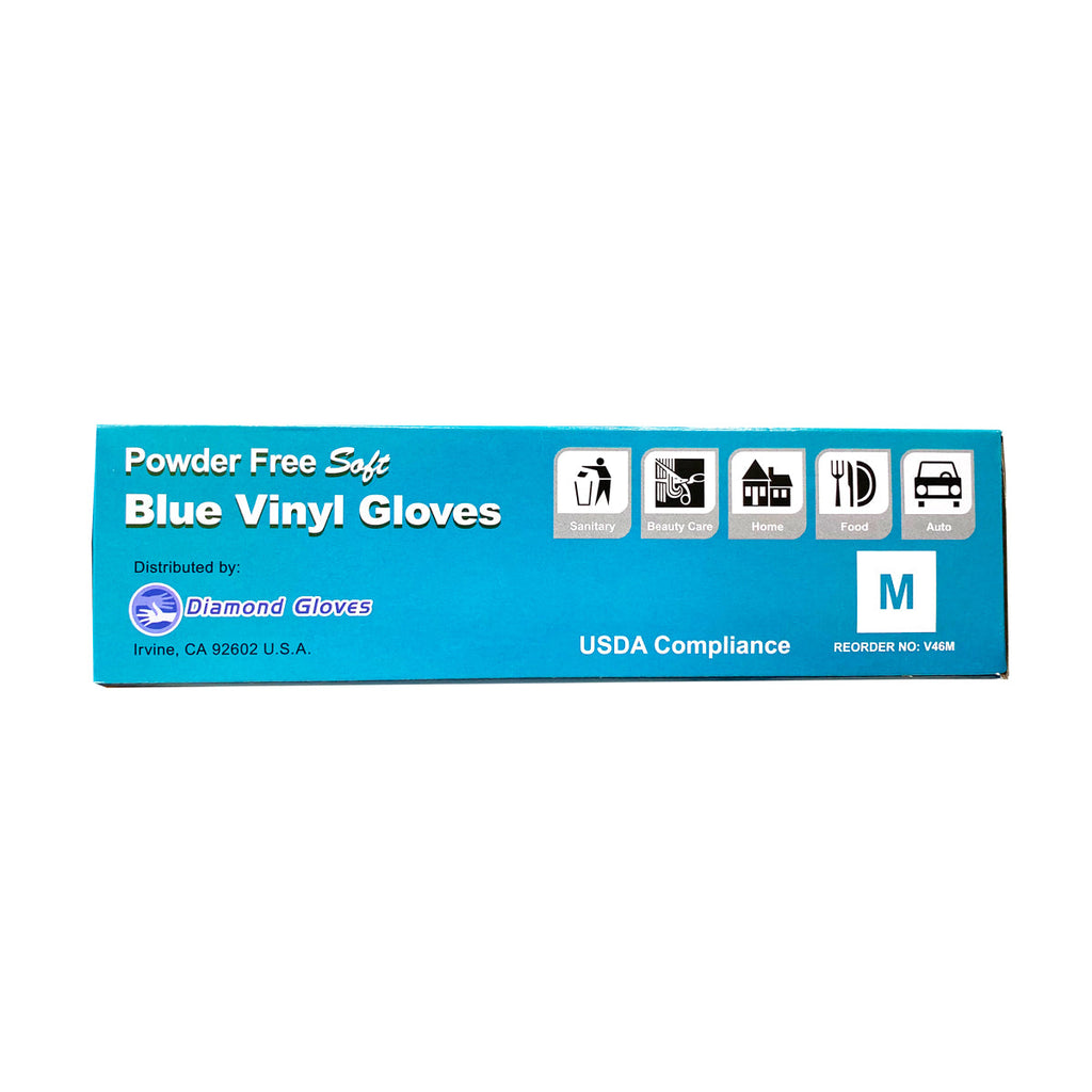 Advance Vinyl Gloves, Blue, 1000 Pieces (S/M/L/XL)