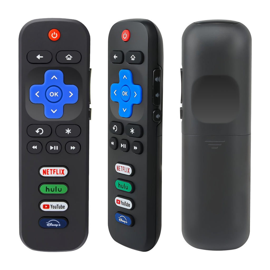 Buy 1 Get 1 Free, total of 2 pcs Universal Replacement Remote Control for Roku TVs - Compatible with Multiple Brands, Easy Setup, No Programming Required - Perfect for TCL, Hisense, Onn, Sharp, Element, Westinghouse, Philips,