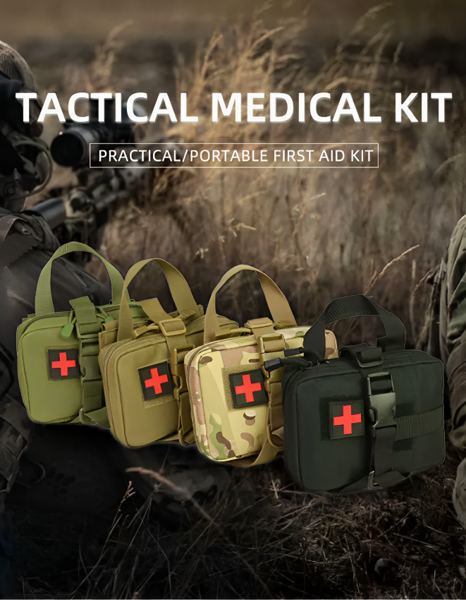 Outdoor Multi-functional Tactical Fanny Pack | Nylon Camouflage Survival Kit | Mountaineering Cycling Pouch | Emergency Medical Kit Tactical Accessories