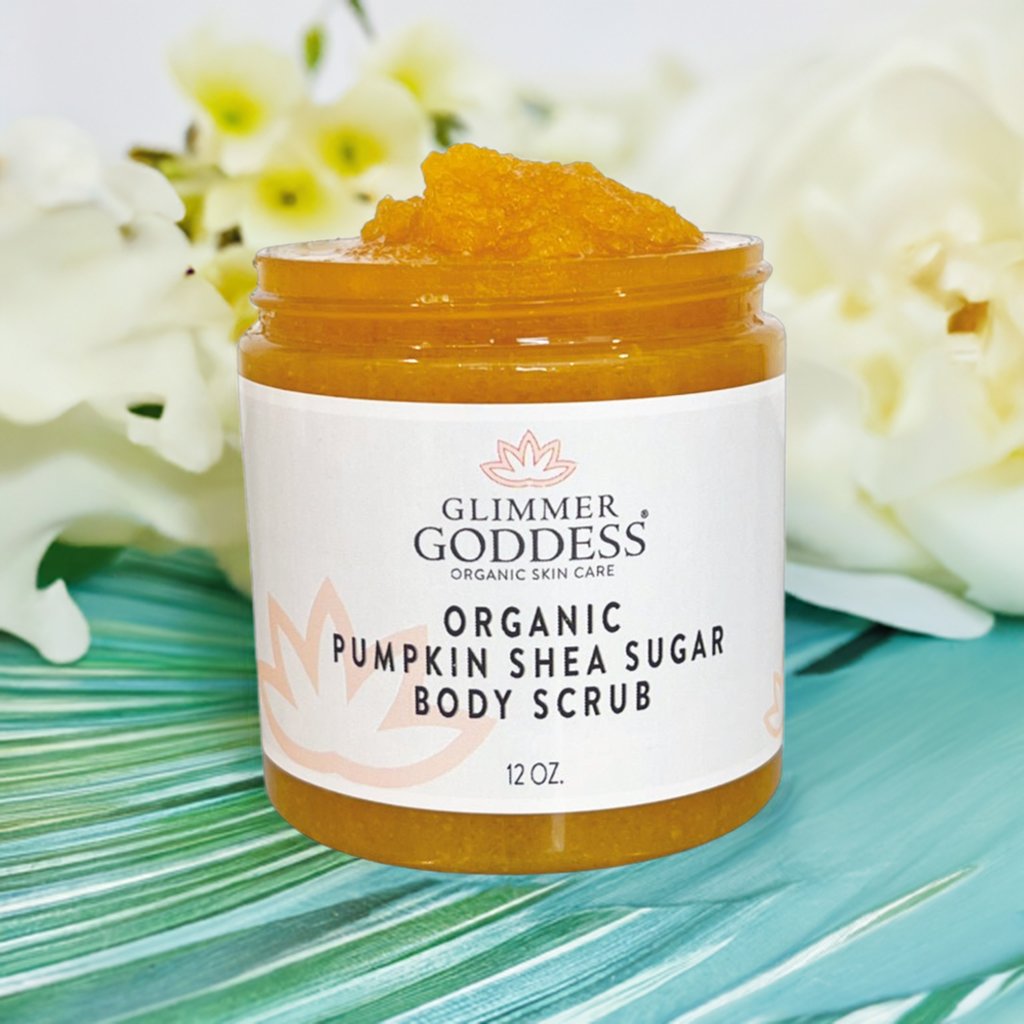 Organic Pumpkin Shea Sugar Body Scrub – Fall Scented Exfoliator for Glowing, Smooth Skin