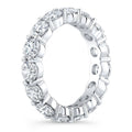 5.00 CTW Created Moissanite Eternity Band in 14k Gold Overlay – Round Cut Classic Ring