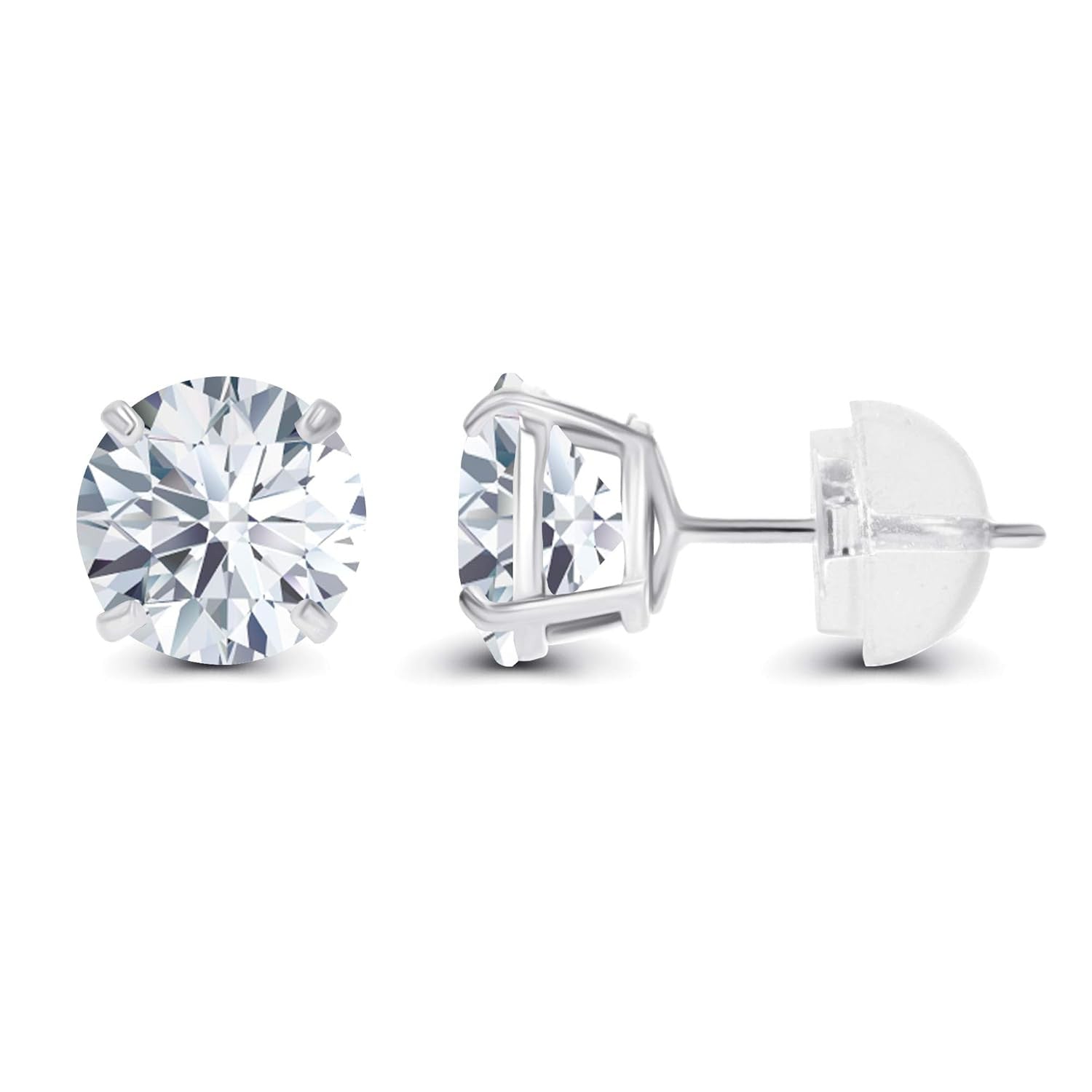 2.00 CTW AGI Certified Lab-Grown Diamond Stud Earrings  | G/VS | USA Handcrafted Fine Jewelry